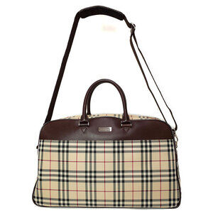 Burberry Check Boston Bag